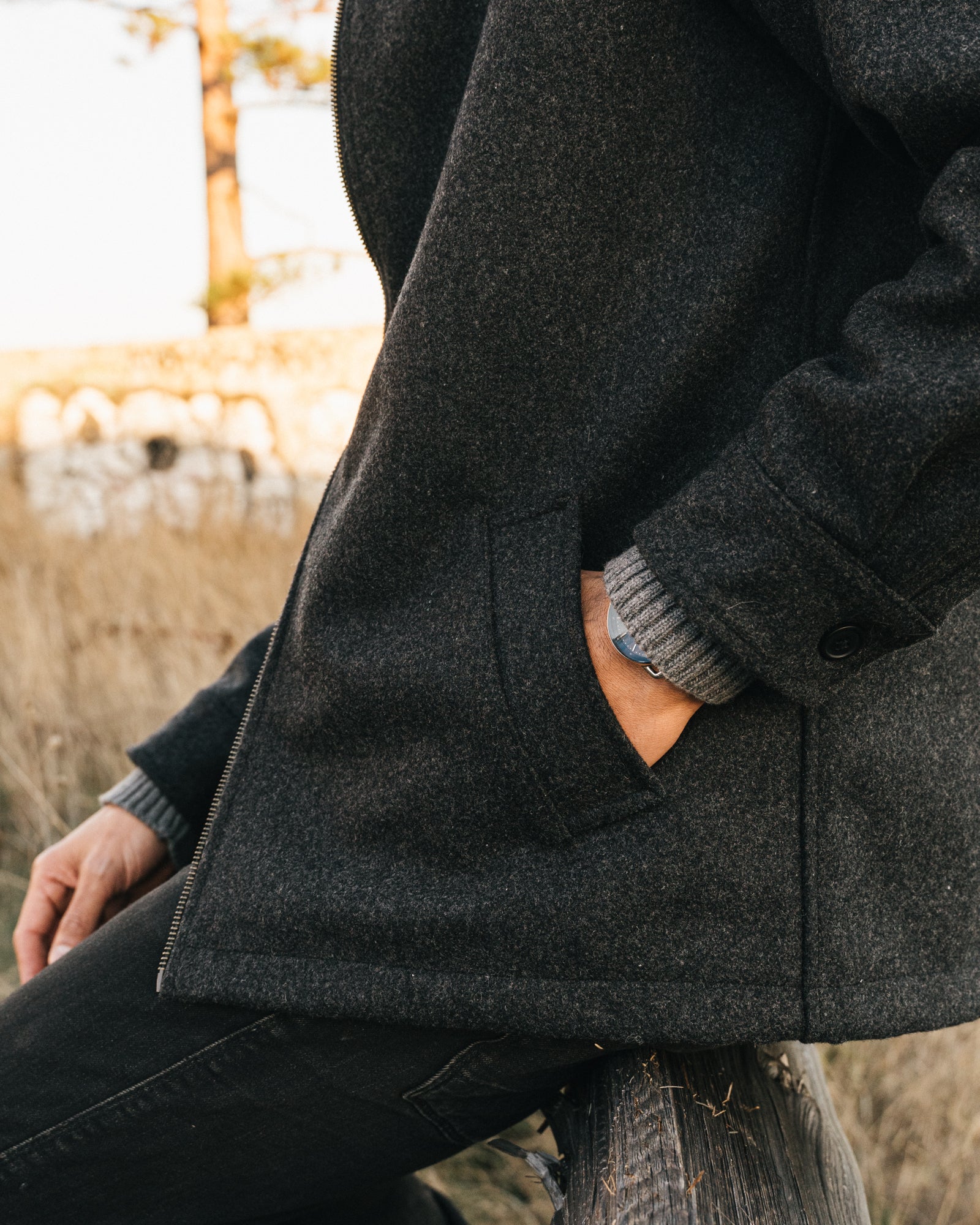 ANIÁN | The Eddie Wool | 800GSM Wool Coat | Made in Canada