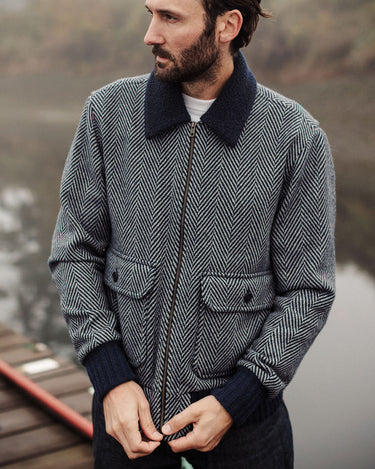 The Herringbone Flight Jacket