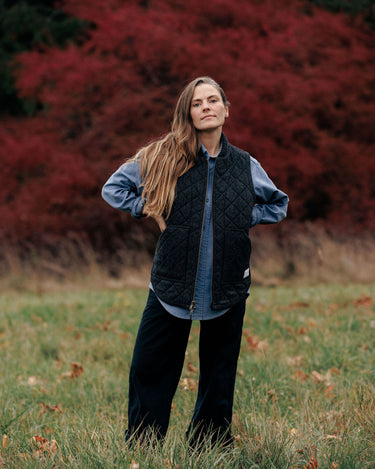 The Quilted Wool Vest (W)