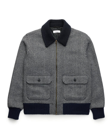 The Herringbone Flight Jacket