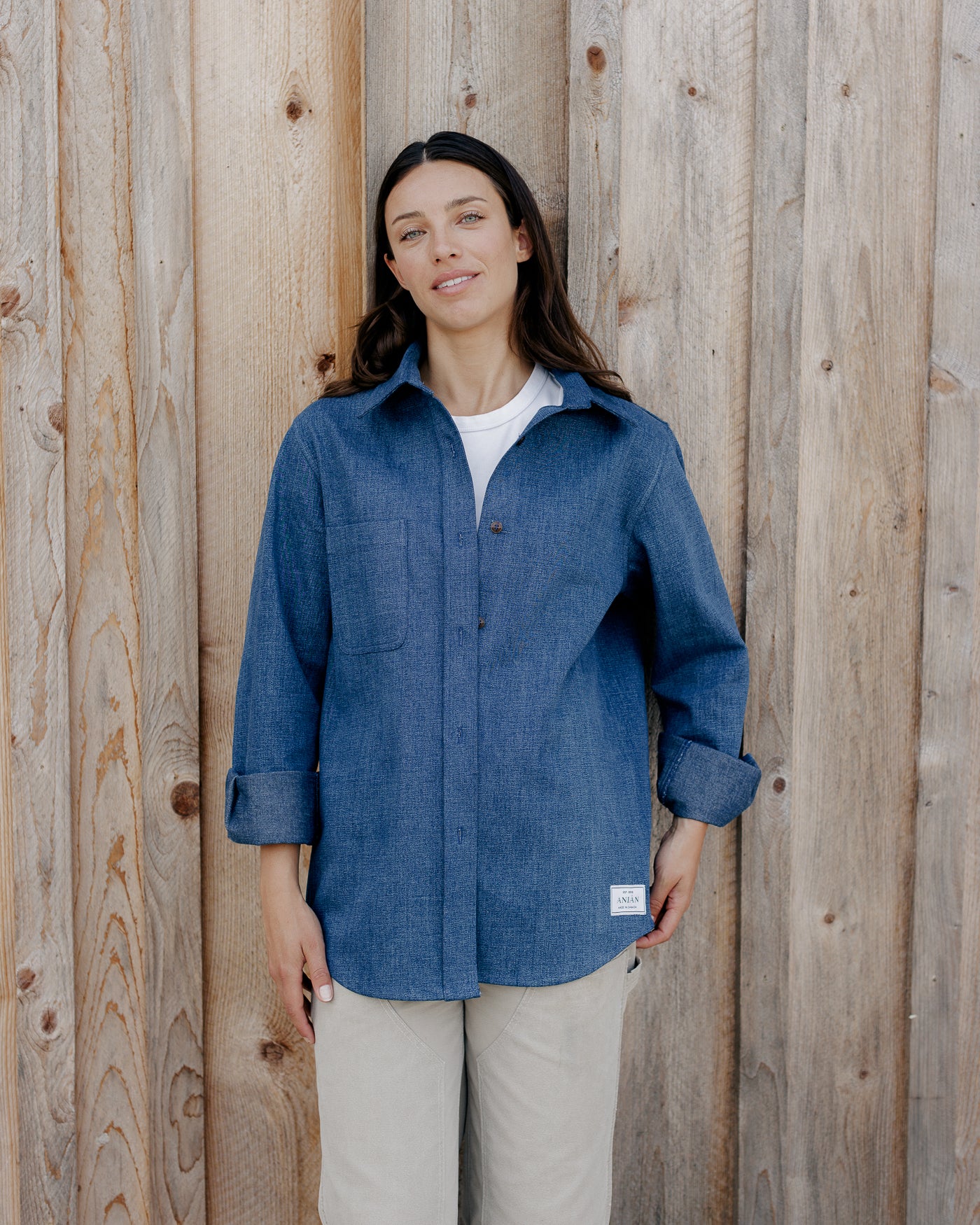 ANIÁN | The Denim Shirt | Indigo Dyed | Made in Canada